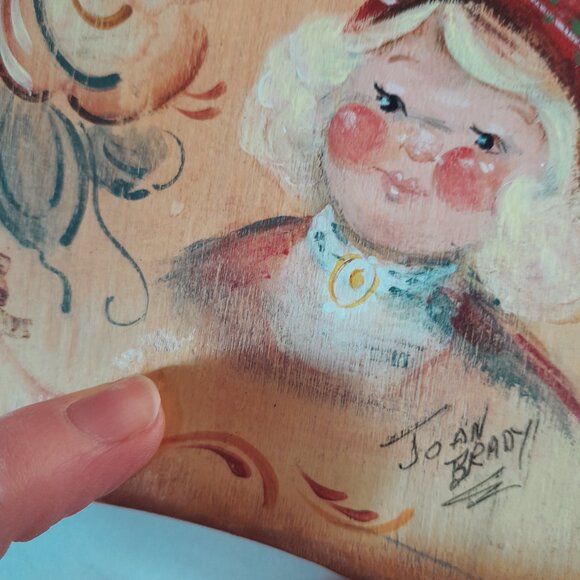 Handpainted Wood Plaque Bread Shaped Wall Decor Kitchen, Cook, Baker Gift - Picture 5 of 5